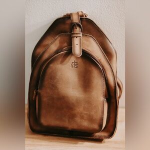 STS Ranchwear Teak Leather Backpack